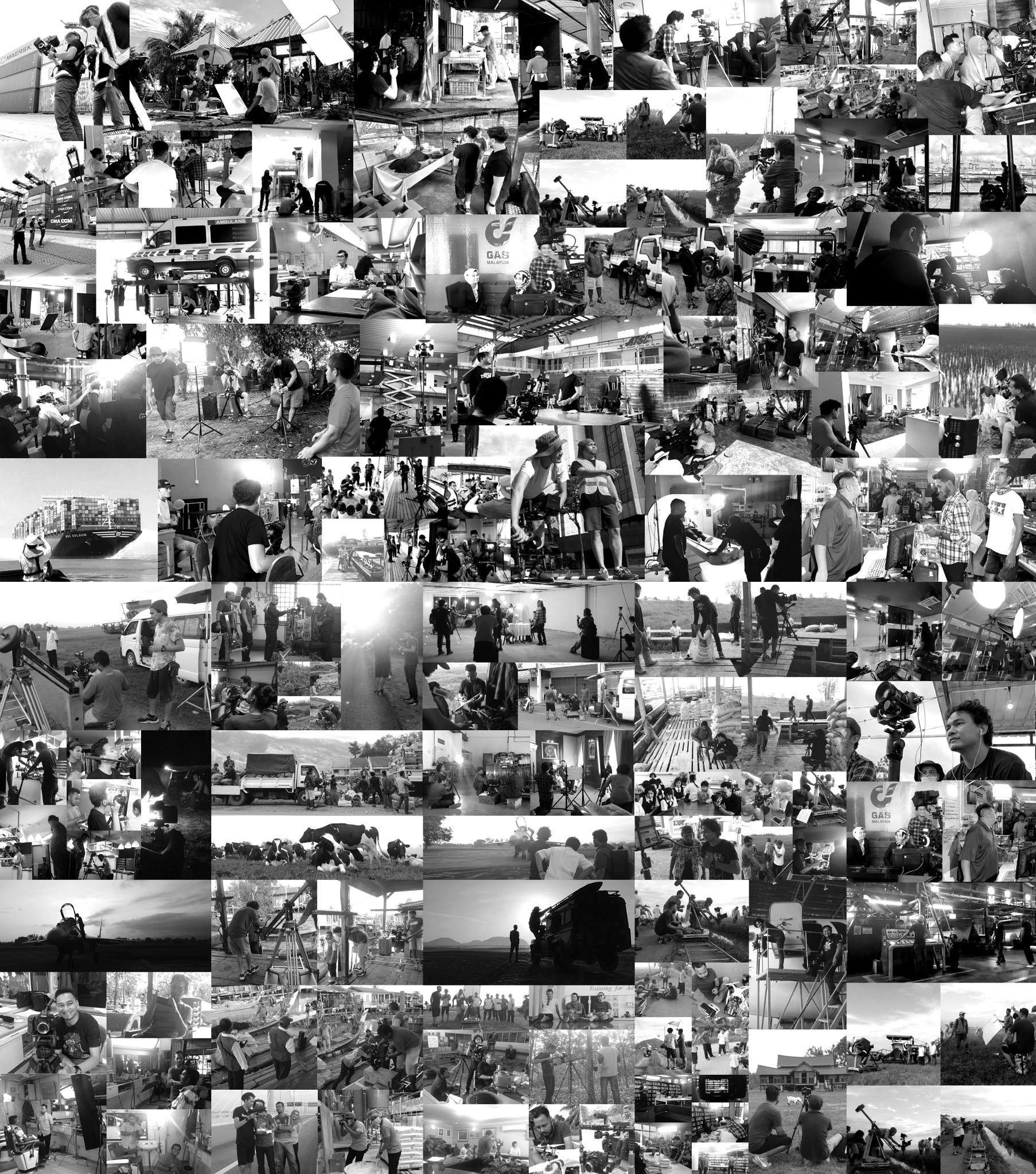 Creative Hubs Pro behind the scenes production collage